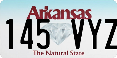AR license plate 145VYZ