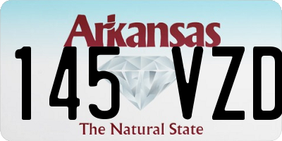 AR license plate 145VZD