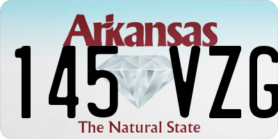 AR license plate 145VZG