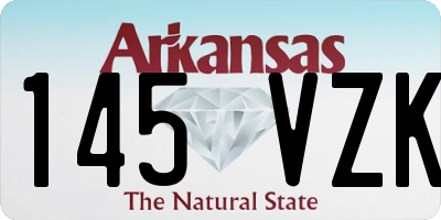 AR license plate 145VZK
