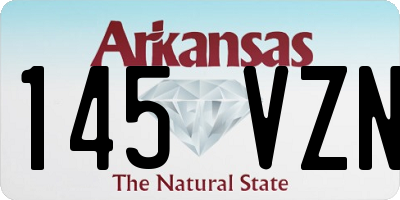 AR license plate 145VZN