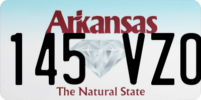AR license plate 145VZO
