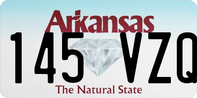AR license plate 145VZQ