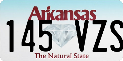 AR license plate 145VZS