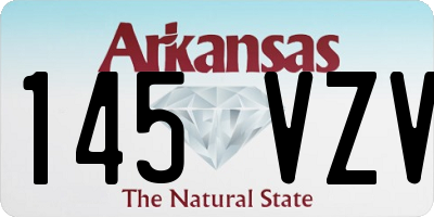 AR license plate 145VZV