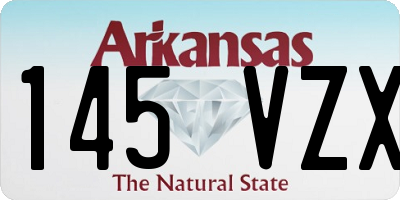 AR license plate 145VZX
