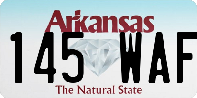 AR license plate 145WAF