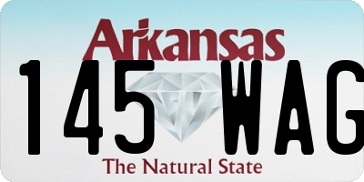 AR license plate 145WAG