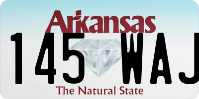 AR license plate 145WAJ