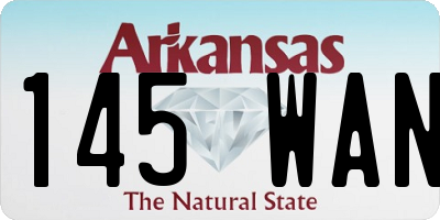 AR license plate 145WAN