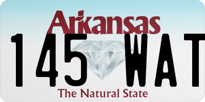 AR license plate 145WAT