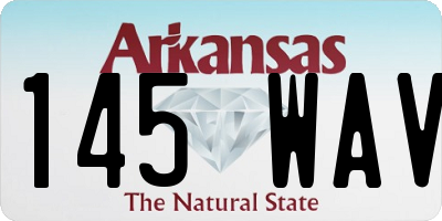 AR license plate 145WAV