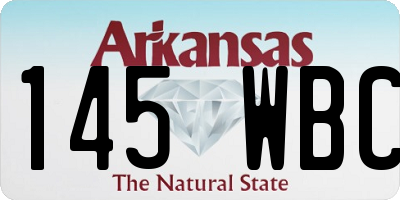 AR license plate 145WBC