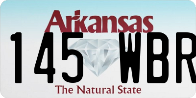 AR license plate 145WBR