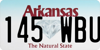 AR license plate 145WBU