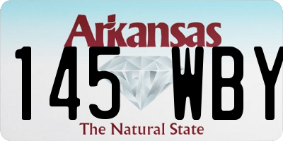 AR license plate 145WBY