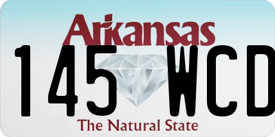 AR license plate 145WCD