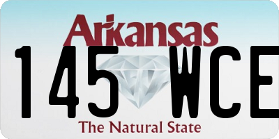 AR license plate 145WCE