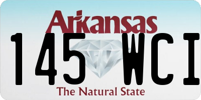 AR license plate 145WCI