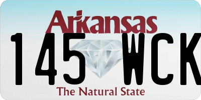 AR license plate 145WCK