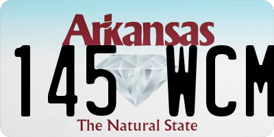 AR license plate 145WCM