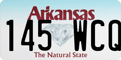 AR license plate 145WCQ