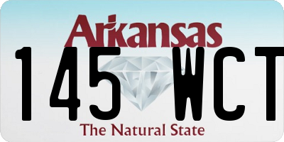 AR license plate 145WCT