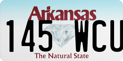 AR license plate 145WCU
