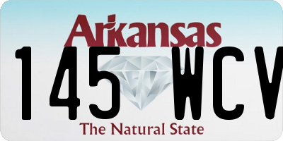 AR license plate 145WCV