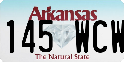 AR license plate 145WCW