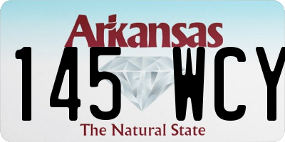 AR license plate 145WCY