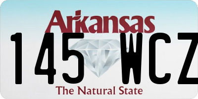 AR license plate 145WCZ