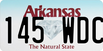 AR license plate 145WDC