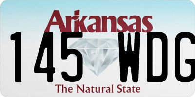 AR license plate 145WDG