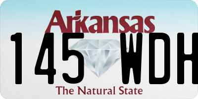 AR license plate 145WDH