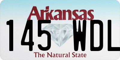 AR license plate 145WDL