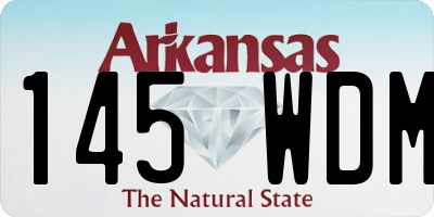 AR license plate 145WDM