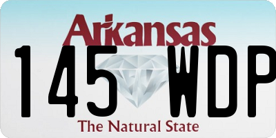 AR license plate 145WDP