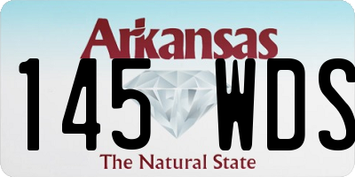 AR license plate 145WDS