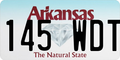 AR license plate 145WDT