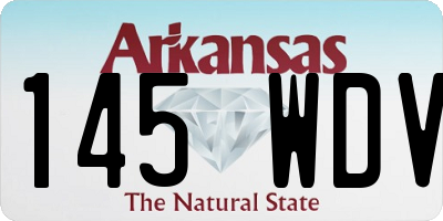 AR license plate 145WDV