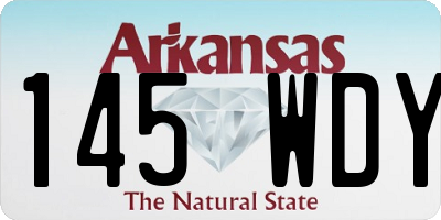 AR license plate 145WDY