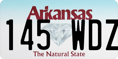 AR license plate 145WDZ