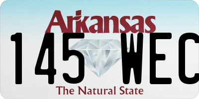 AR license plate 145WEC