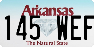 AR license plate 145WEF