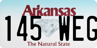 AR license plate 145WEG