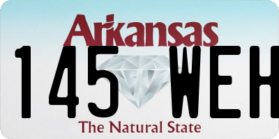 AR license plate 145WEH