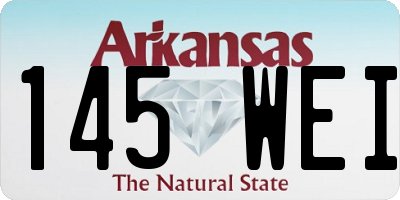 AR license plate 145WEI