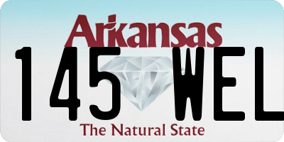 AR license plate 145WEL
