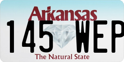 AR license plate 145WEP